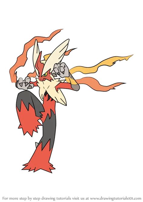 How To Draw Mega Blaziken Pokemon .